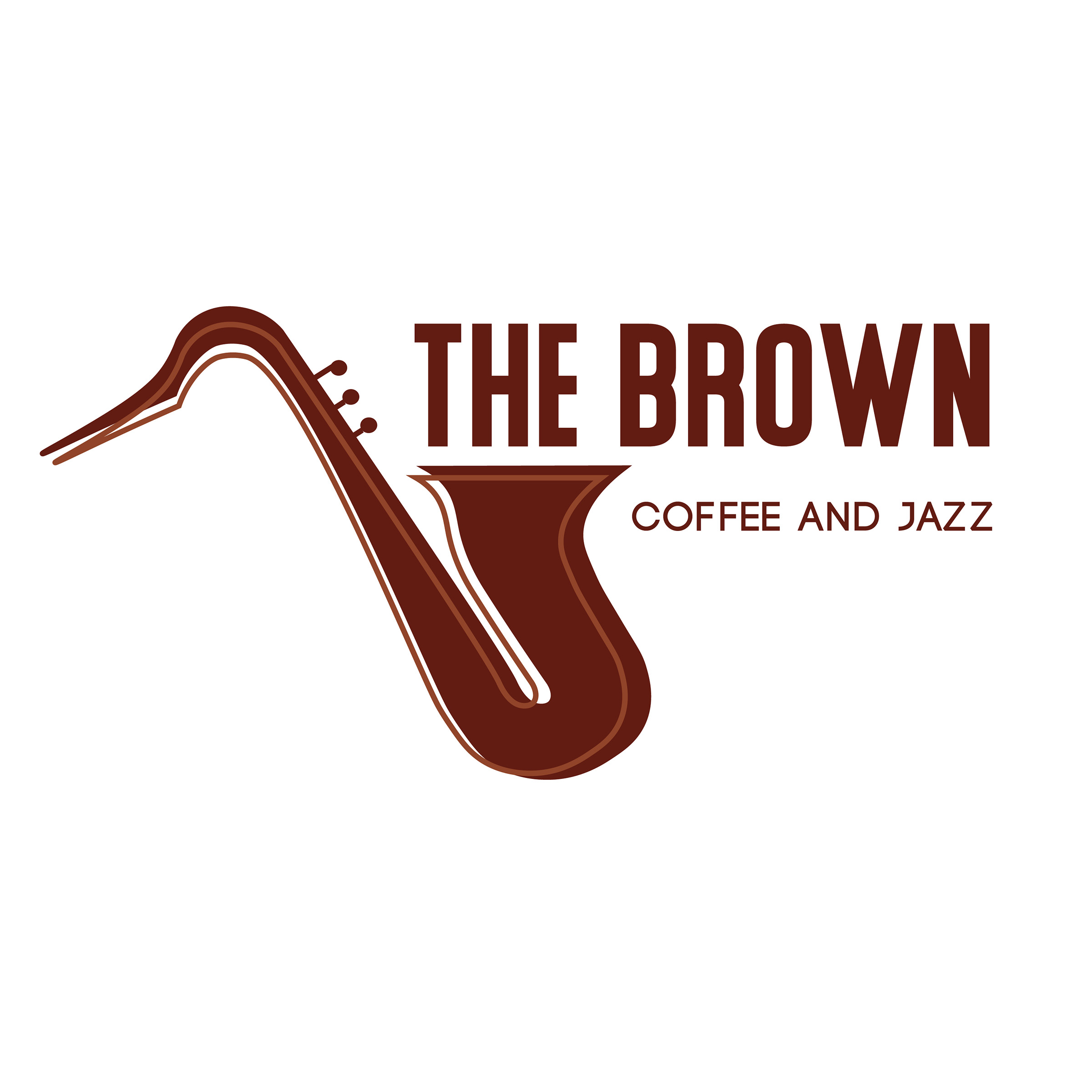 logo illustration of a saxophone